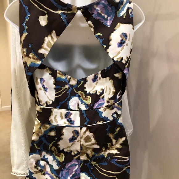 Antonio Melani Nw/o tags Brown floral dress sz 2 sleeveless - Picture 4 of 5